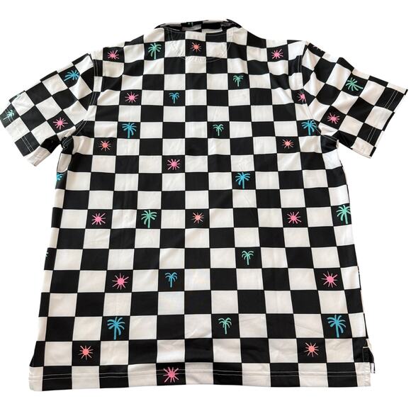 NWOT Chubbies Check Me Out Printed Short Sleeve Performance Polo Shirt Sz Small - Picture 3 of 6